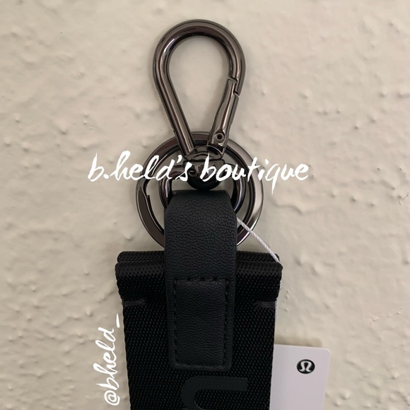 lululemon OG Never Lost Keychain (Old Style) Black/Super Dark OS Brand New NWT - Picture 14 of 15